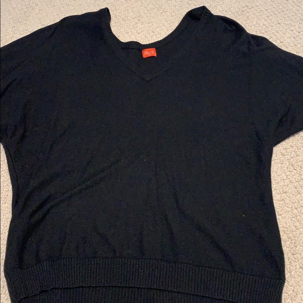 Feel the Piece Black Sweater